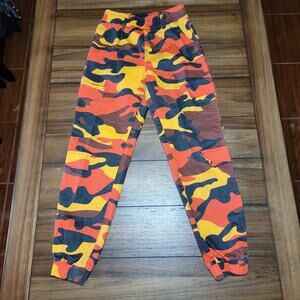 V.I.P. Orange Camo Cargo Pants w/ Elastic Cuffs - Size Junior 1/25
